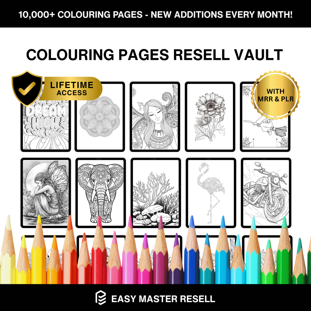 Colouring Pages Resell Vault