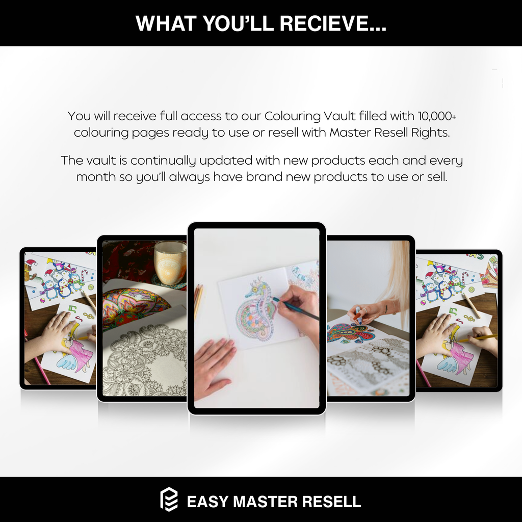 Colouring Pages Resell Vault