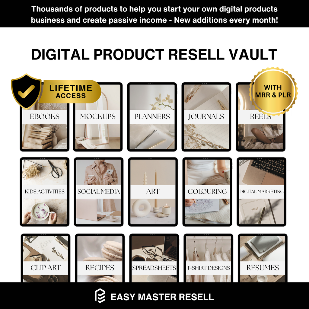 Digital Product Resell Vault