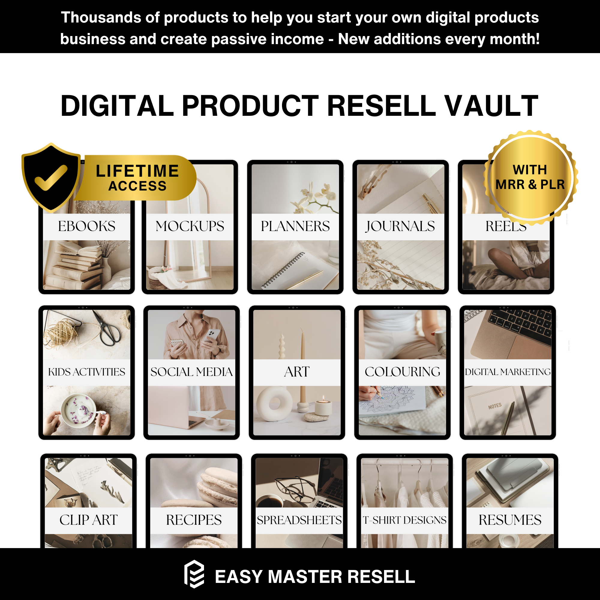 Digital Product Resell Vault