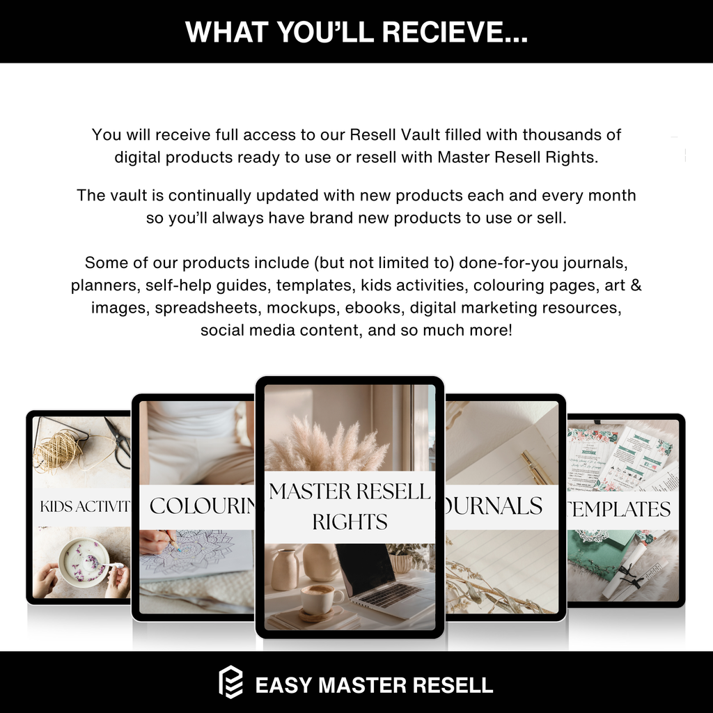 Digital Product Resell Vault